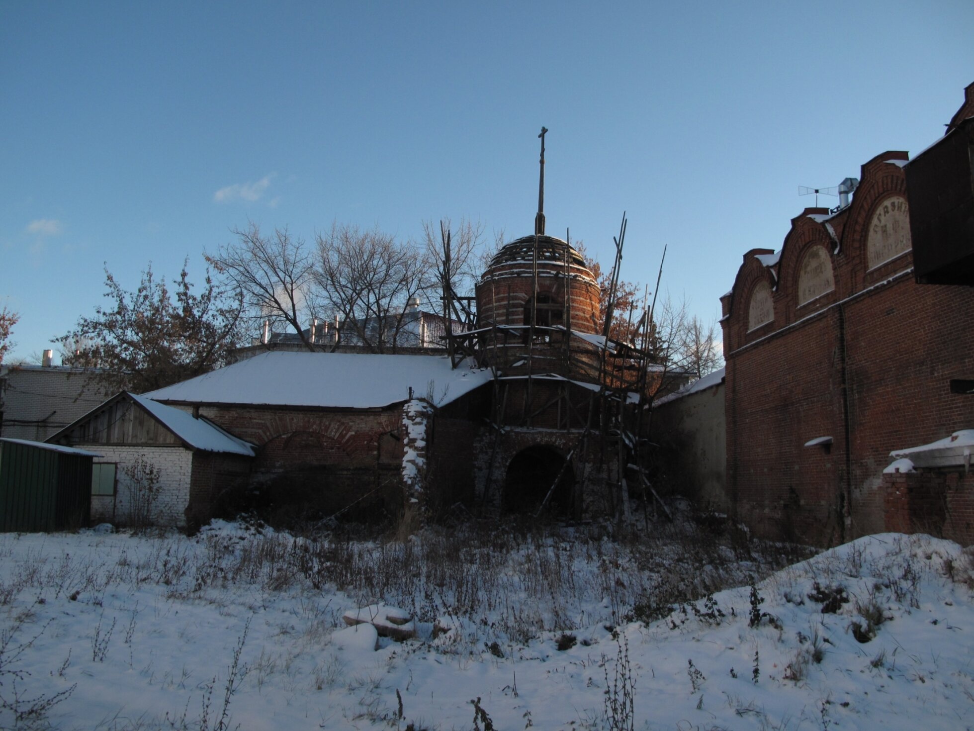Вознесенский собор в Лысково в зимний период