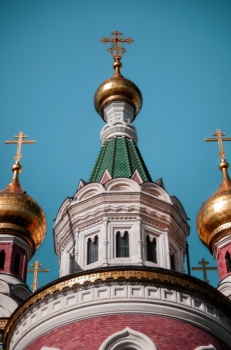 Купола русского православного собора Святого Николая в Вене