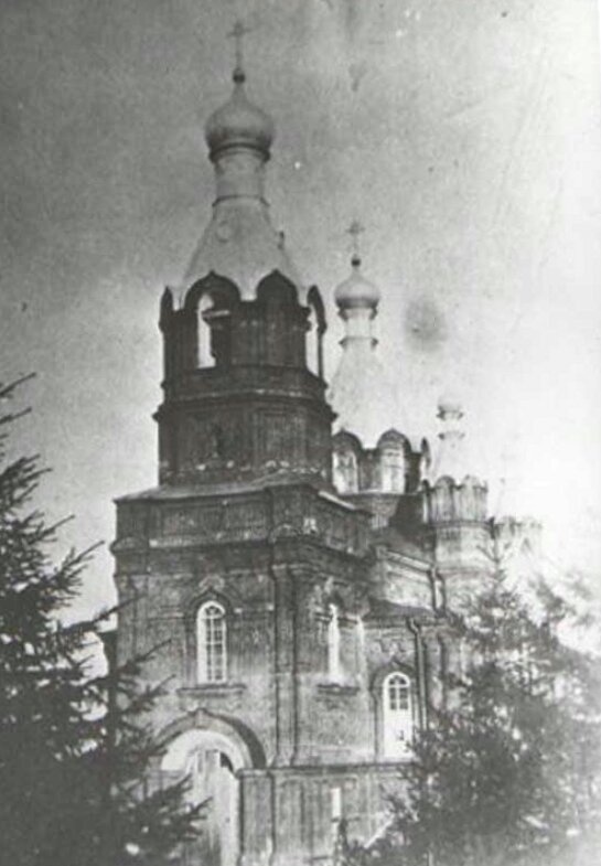 Храм святого Александра Невского в Верхней Туре на исторической фотографии