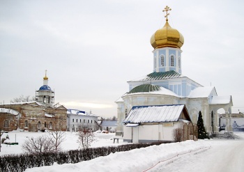 Свято-Вознесенский мужской монастырь в Сызрани — зимняя благодать
