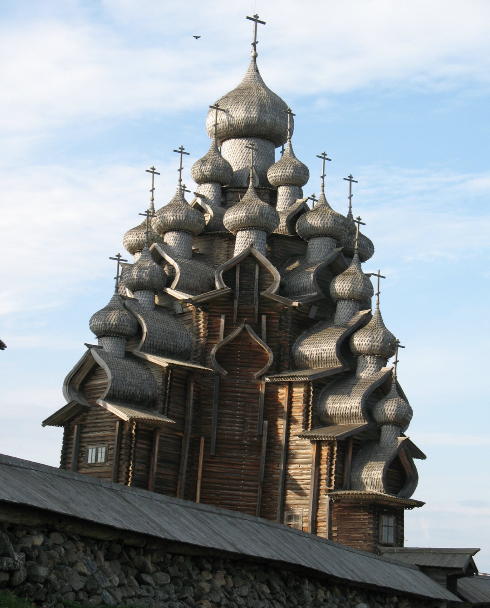 Фотография Преображенской церкви на острове Кижи