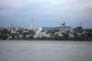 Панорамный вид на Воронеж и Благовещенский кафедральный собор