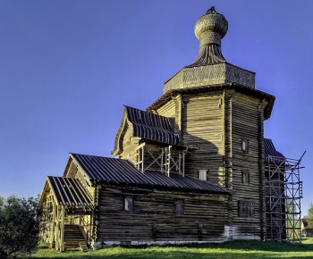 Никольская церковь в Зачачье - жемчужина деревянной архитектуры Русского Севера