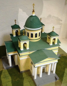 Архитектурный макет Собора Александра Невского в Петрозаводске
