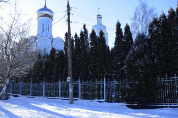 Собор иконы Божией Матери «Взыскание погибших» в зимнем убранстве