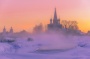 Благовещенская летняя церковь в Дунилово зимой