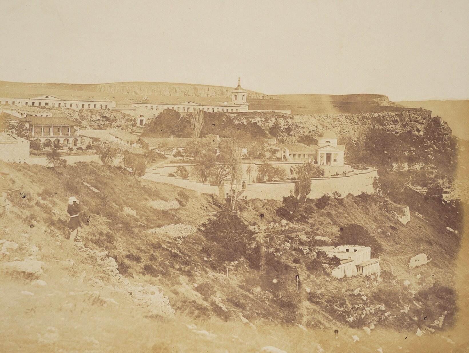 Свято-Георгиевский мужской монастырь на мысе Фиолент в середине XIX века