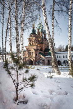 Николо-Сольбинский женский монастырь в зимней благодати