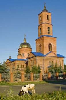 Введенский храм в селе Введенское Курганской области