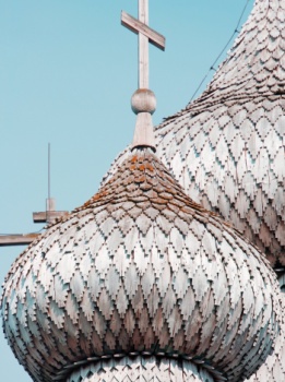 Преображенская церковь на острове Кижи: детали куполов