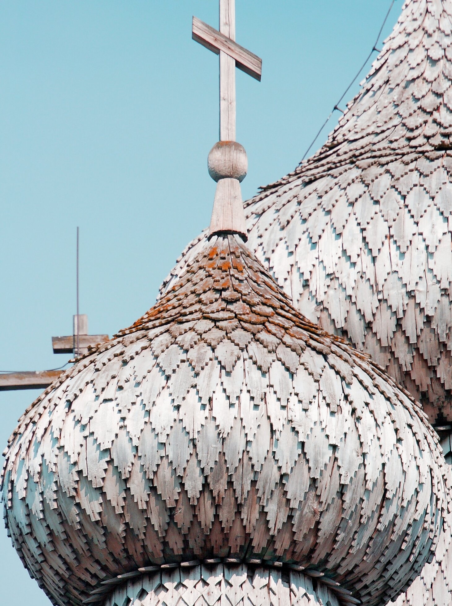 Преображенская церковь на острове Кижи: детали куполов