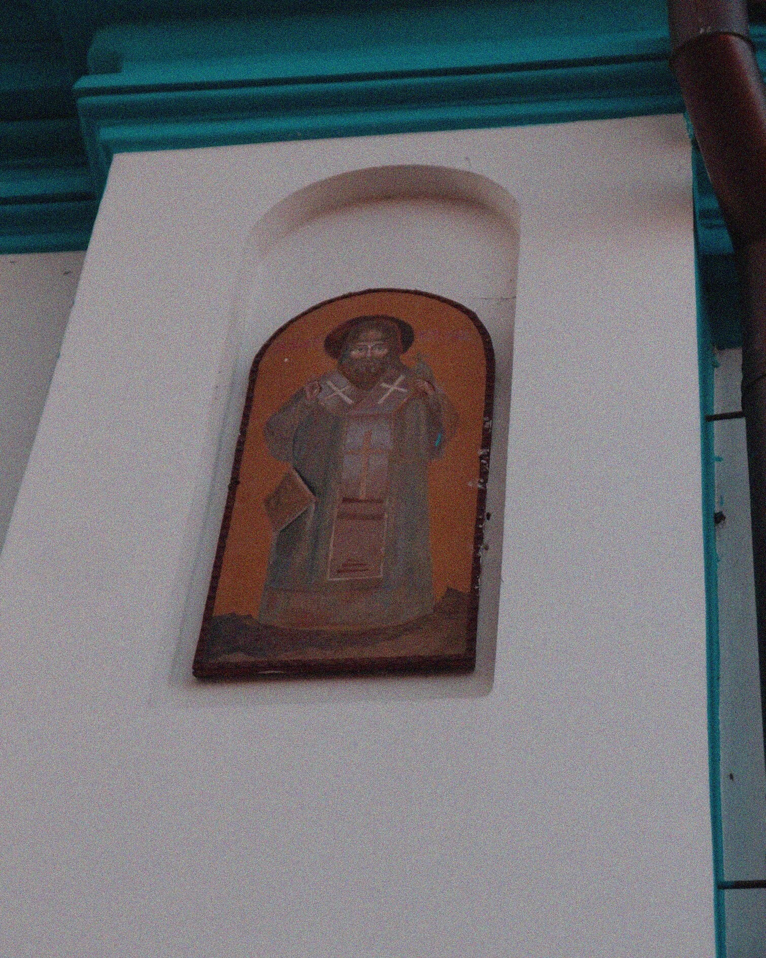 Чтимая икона-фреска Церкви Успения Пресвятой Богородицы в Обухово