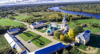 Введено-Оятский женский монастырь: вид с северо-востока