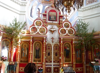 Интерьер Собора святого благоверного князя Александра Невского в Новосибирске