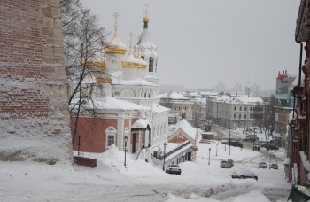 Церковь Рождества Иоанна Предтечи в Нижнем Новгороде зимой