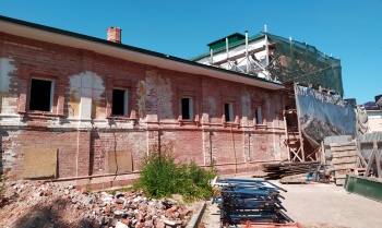 Георгиевская церковь на Наволоке в Вологде - процесс реставрации