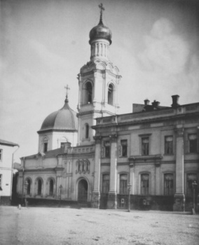 Храм Космы и Дамиана в Шубине на старинной фотографии
