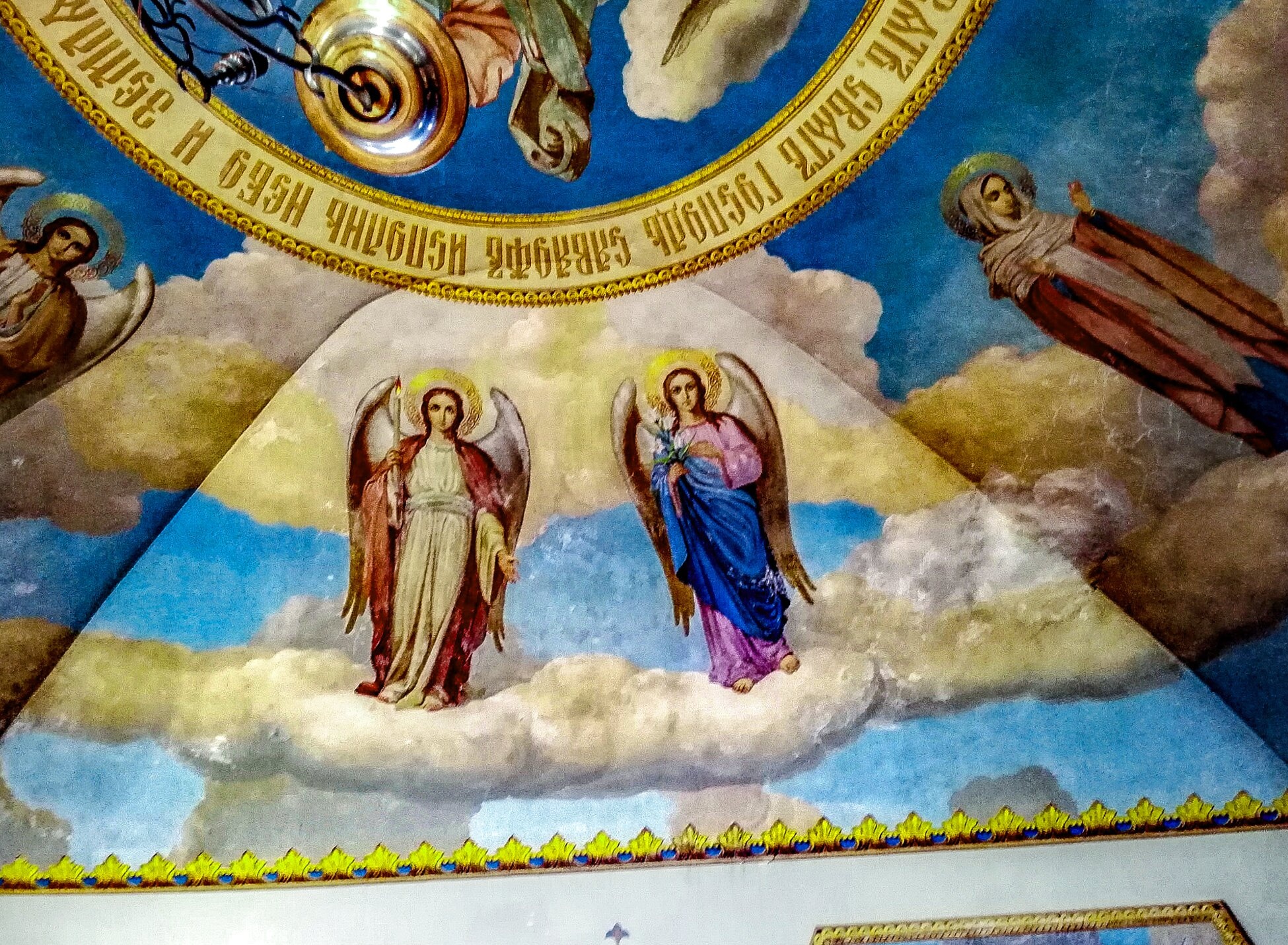Роспись свода с ангелами в Церкви Михаила Архангела (Торжок)