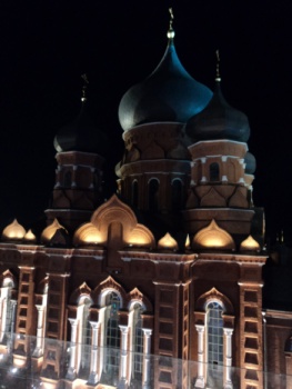 Успенский кафедральный собор в Туле - ночной вид