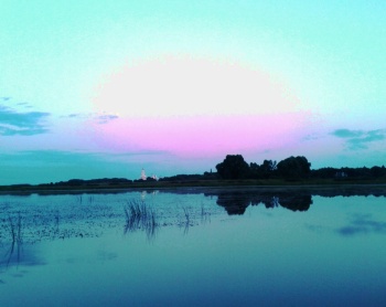 Величественный Свято-Юрьев монастырь на закате дня