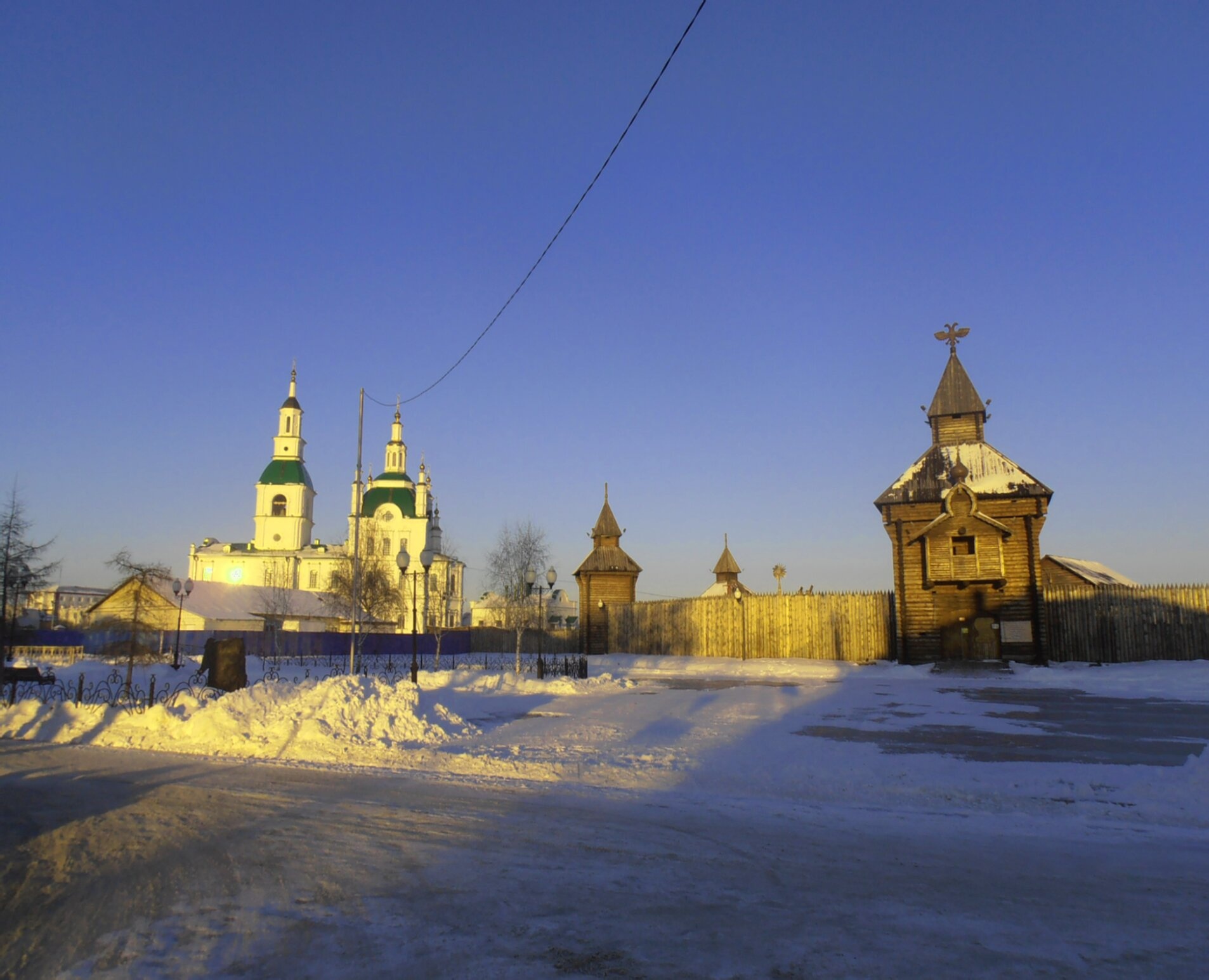 Сретенский собор и Ялуторовский острог в зимнее время