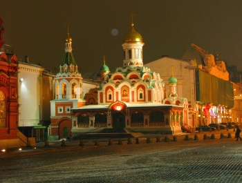 Казанский собор на Красной площади: ночной образ