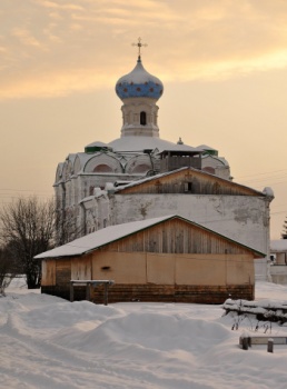 Церковь преподобных Зосимы и Савватия Соловецких в Кылтово зимой