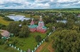 Церковь Смоленской иконы Божией Матери в Софрино - вид с высоты