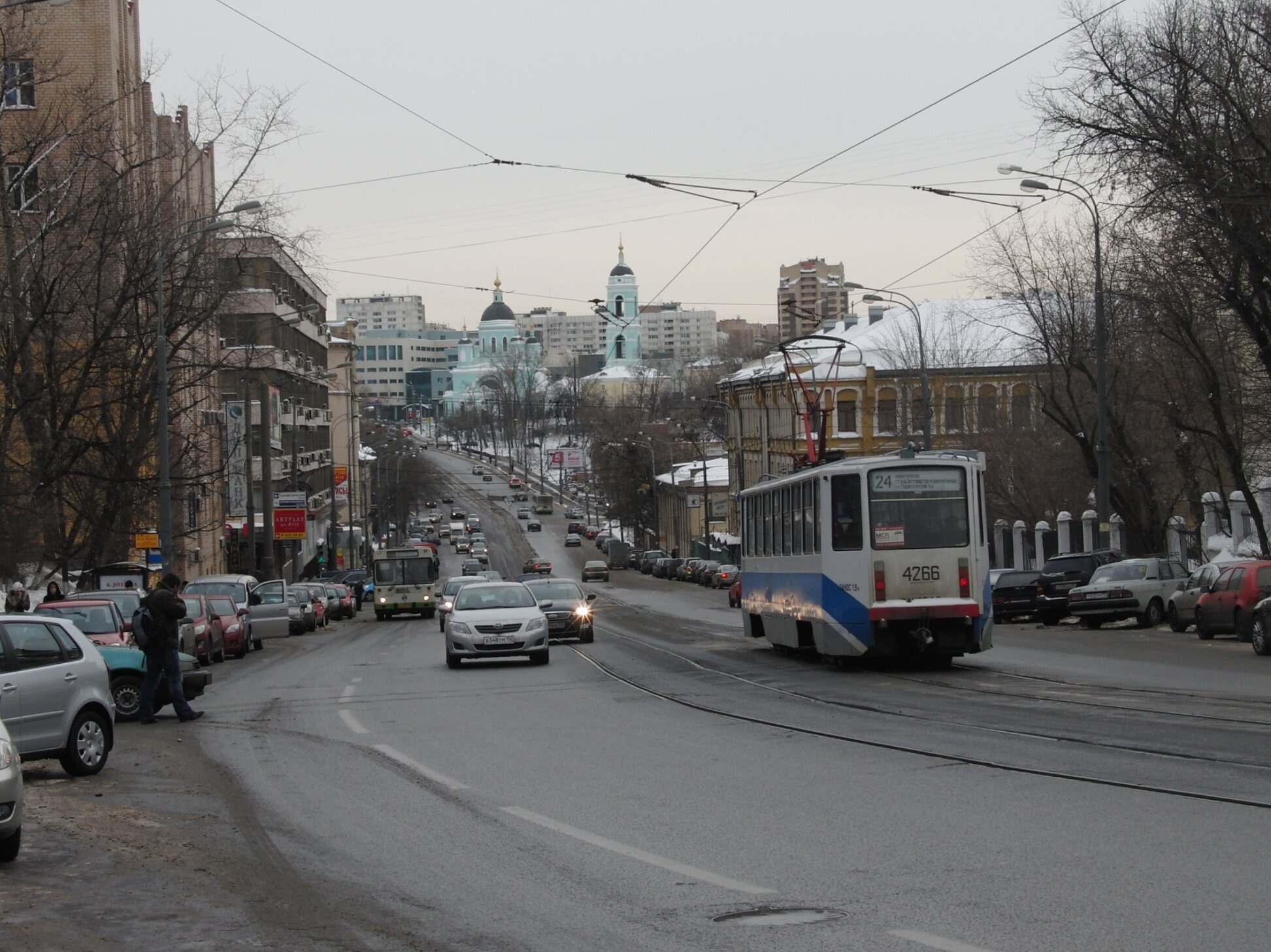 Храм Преподобного Сергия Радонежского в Рогожской слободе - зимний вид