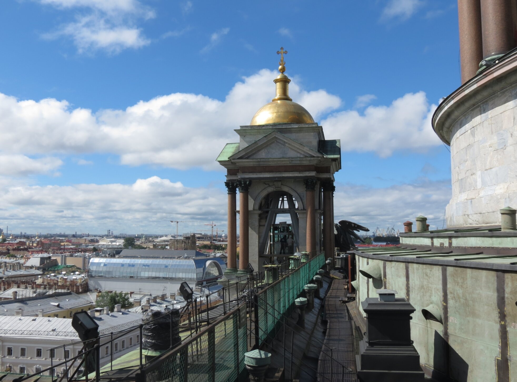 Вид с колоннады Исаакиевского собора