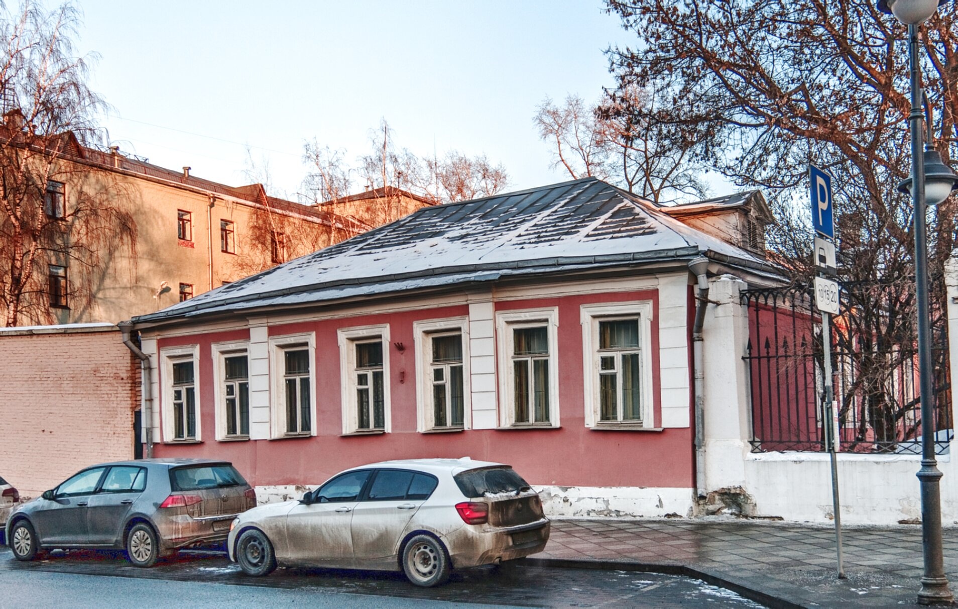 Храм Живоначальной Троицы в Вишняках в зимний период