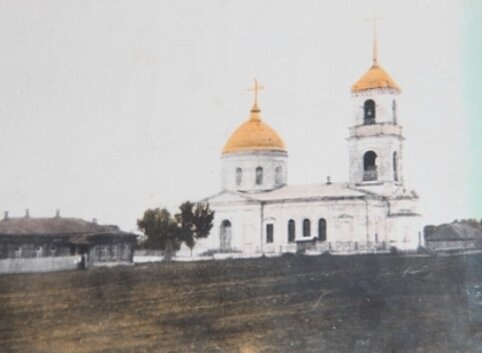 Храм Рождества Христова в селе Павловка - историческая фотография