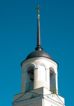 Церковь Николая Чудотворца в Каюрово: колокольня и купол