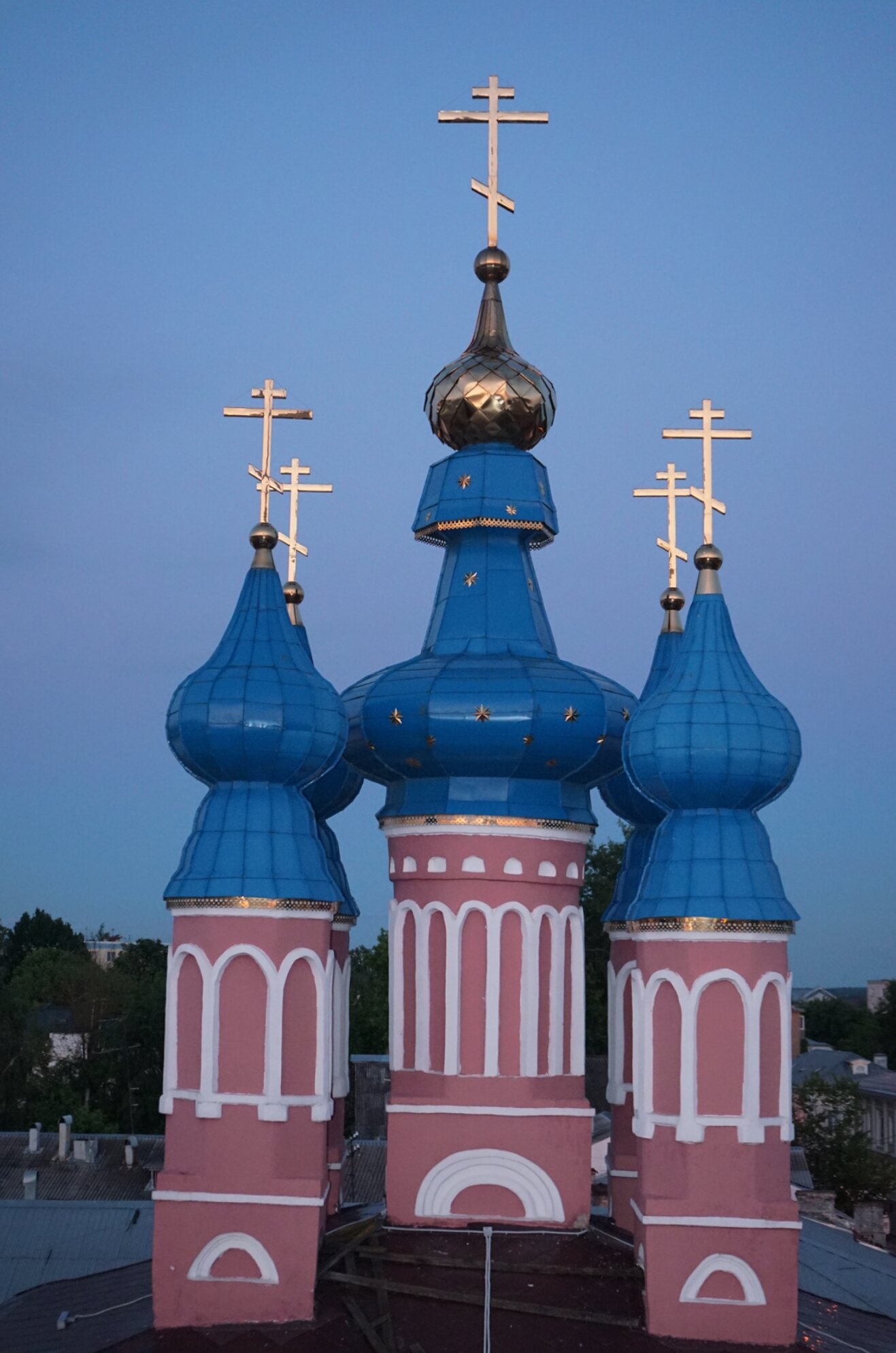 Купола Церкви Рождества Пресвятой Богородицы в Калуге