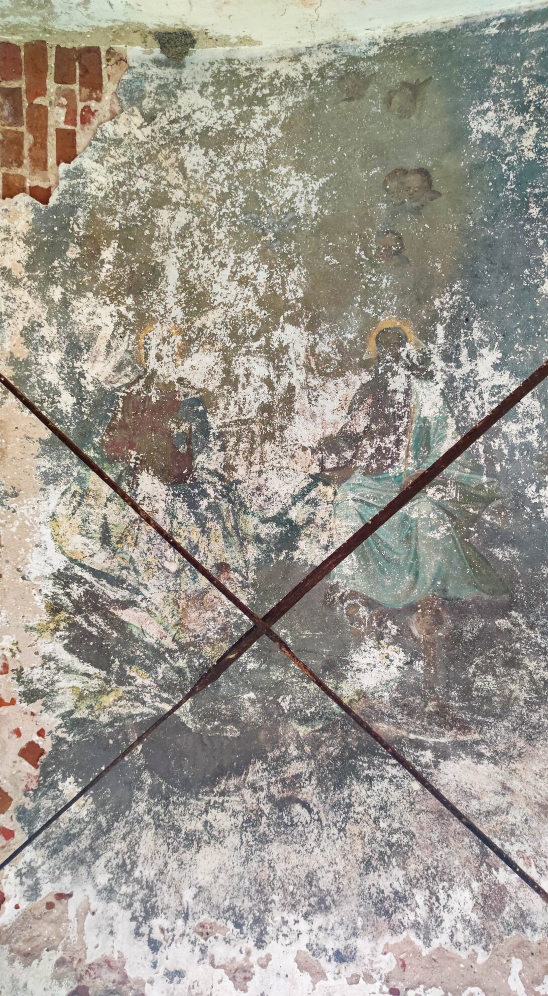 Фреска Воскресенской церкви в селе Афанасьево