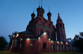 Церковь Богоявления в Ярославле - вечерняя фотография
