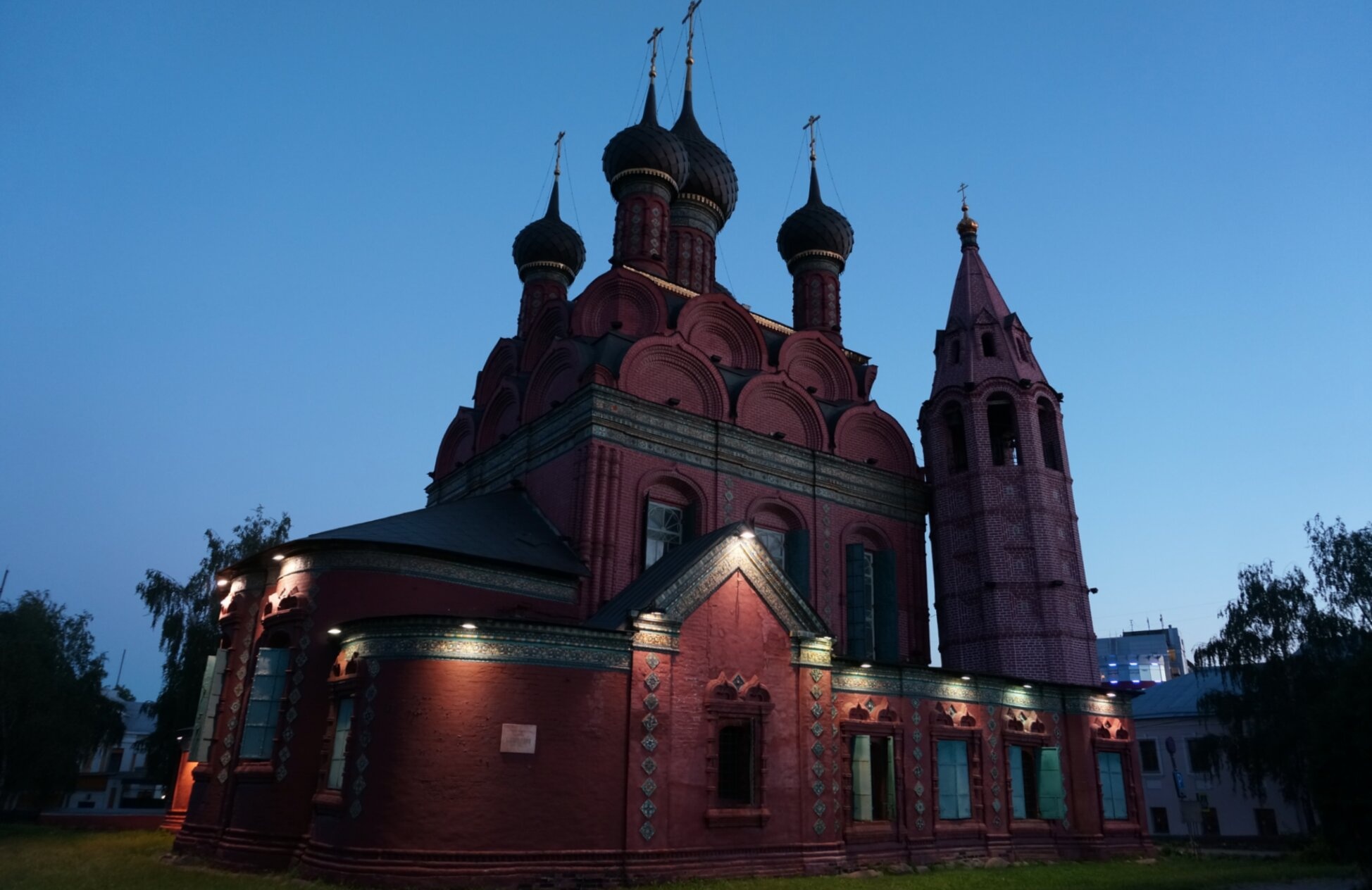 Церковь Богоявления в Ярославле - вечерняя фотография