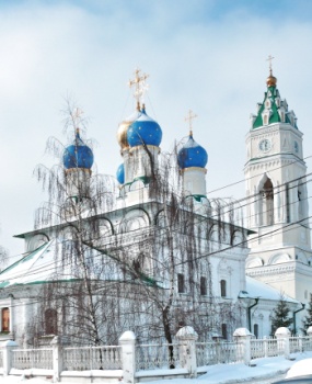 Благовещенская церковь в Туле — зимняя фотография