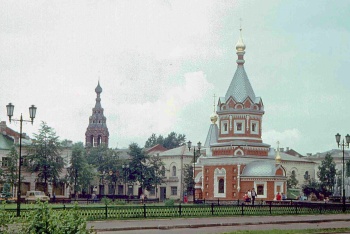 Часовня Александра Невского в Ярославле - историческая фотография 1986 года