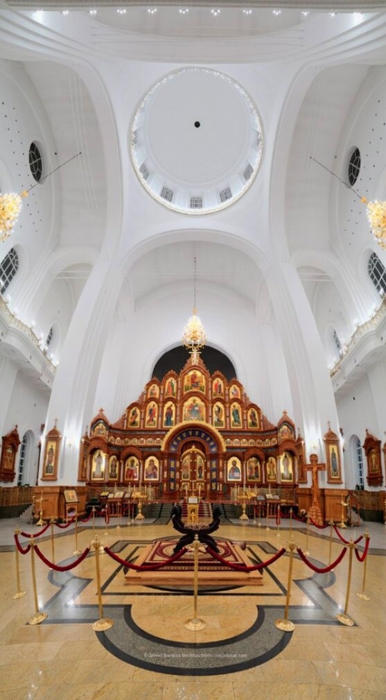 Интерьер Благовещенского кафедрального собора в Воронеже