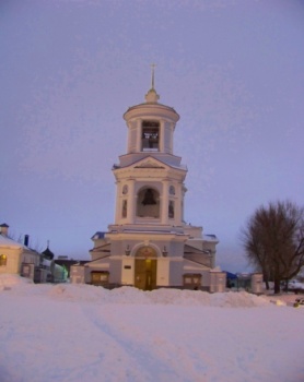 Покровский кафедральный собор в Воронеже — зимняя фотография