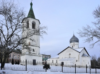 Церковь Дмитрия Солунского в Великом Новгороде - зимняя фотография