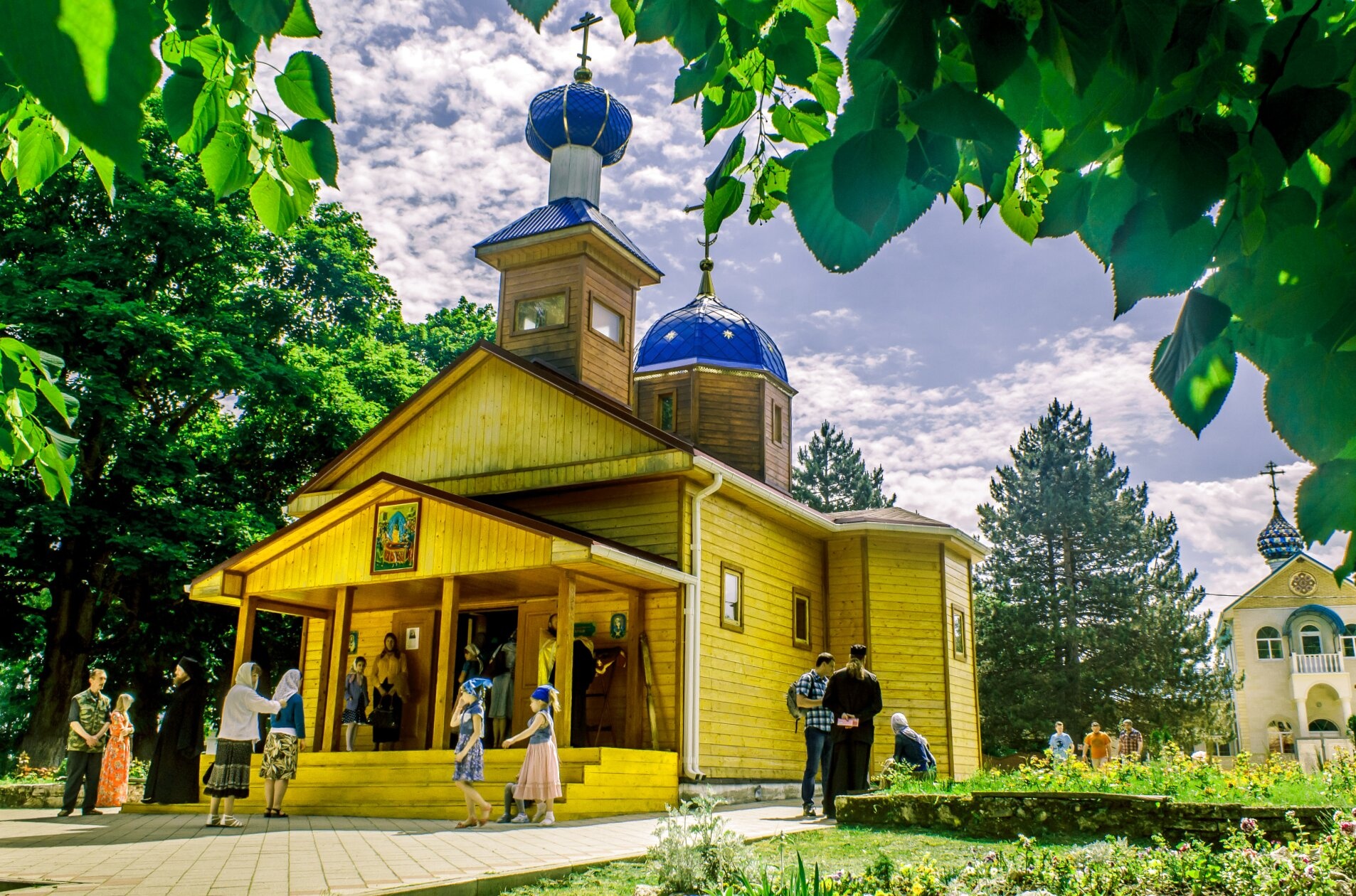 Исторический вид Михайло-Афонской пустыни в год её основания (1877)