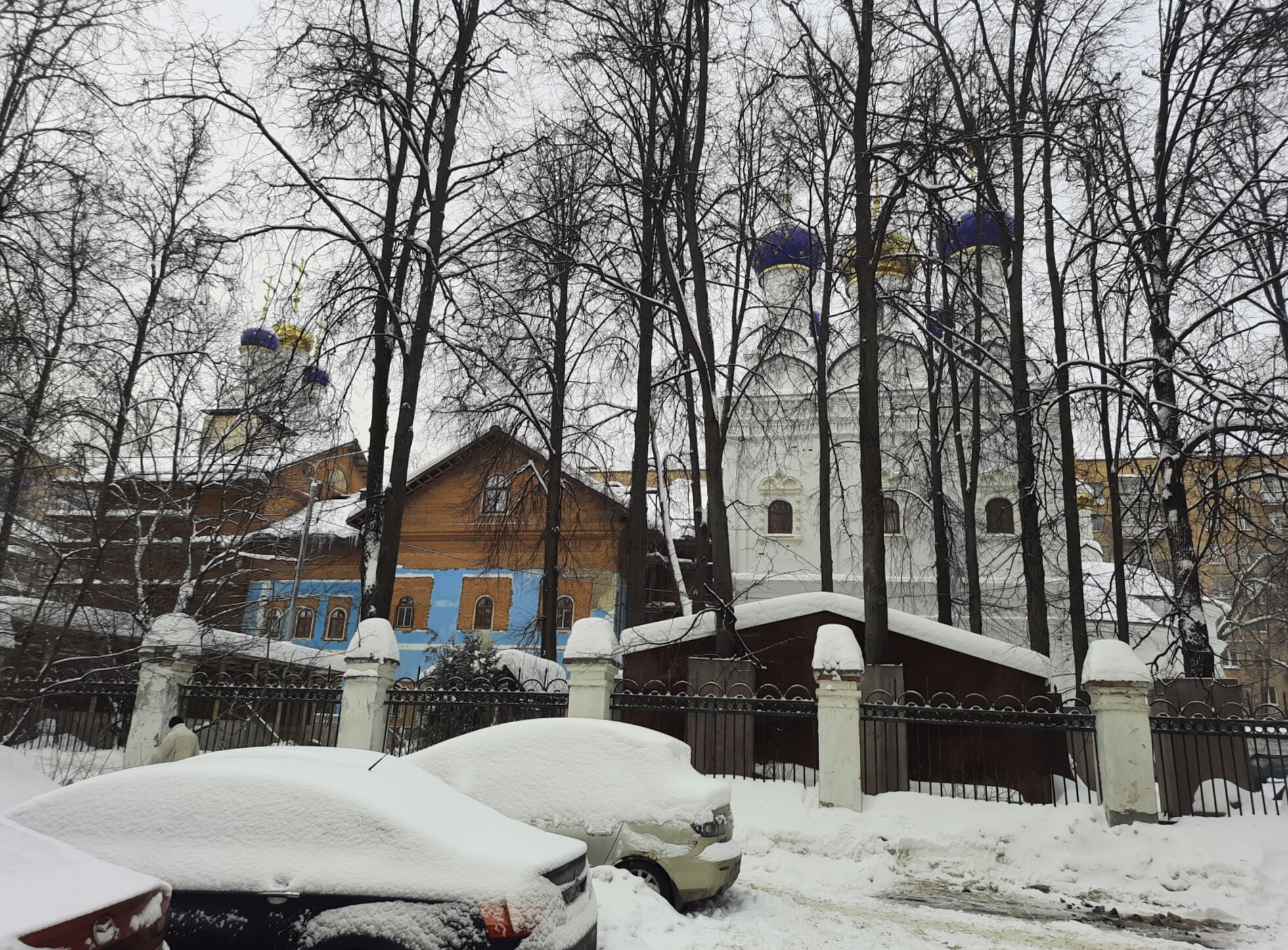 Храм Казанской Песчанской иконы Божией Матери в зимнем убранстве