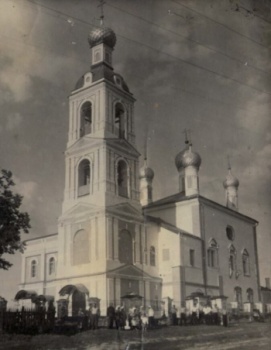 Казанская церковь с колокольней в селе Скнятиново