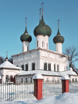 Феодоровский кафедральный собор в Ярославле — зимнее великолепие
