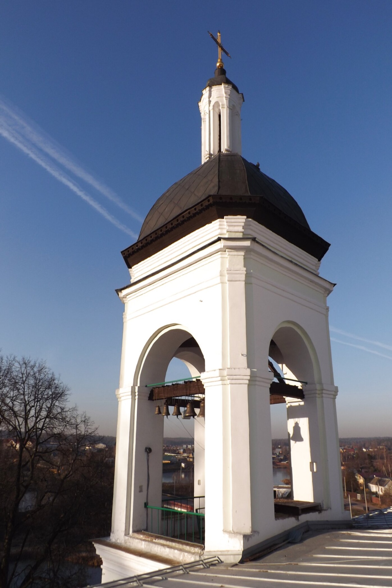 Колокольня Троицкого храма в селе Ельдигино