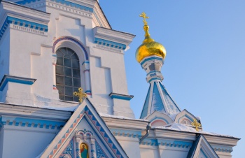 Фрагмент Собора Святых Благоверных Князей Бориса и Глеба в Даугавпилсе