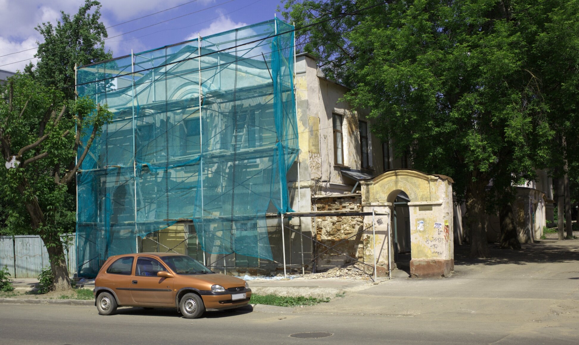Церковь Тихвинской иконы Божией Матери в Калуге - процесс реставрации