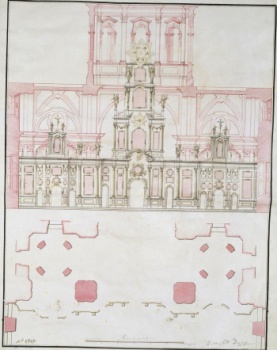 Архитектурный проект иконостаса и плана Спасо-Преображенского собора